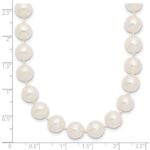 10k 8-9mm White Near Round Freshwater Cultured Pearl Necklace - Image 5
