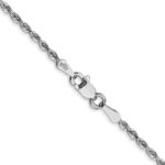 10k White Gold 1.85mm D/C Quadruple Rope Chain - Image 3