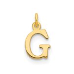 10ky Cutout Letter G Initial Charm