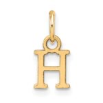 10ky Cutout Letter H Initial Charm - Image 4