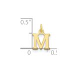 10ky Cutout Letter M Initial Charm - Image 2