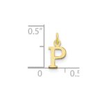 10ky Cutout Letter P Initial Charm - Image 2