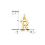 10ky Cutout Letter R Initial Charm - Image 2