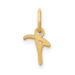 10KY Upper case Letter T Initial Charm - Image 3
