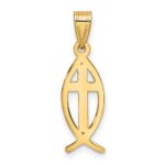 10k Ichthus Fish Pendant - Image 4