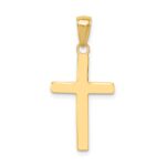 10k Polished Cross Pendant