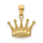 10k Crown Pendant