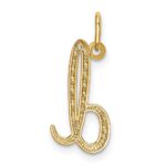 10k Yellow Gold Letter d Initial Charm - Image 3