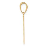 10k Laser Cut Cat with Heart Charm - Image 2