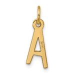 10k Large Slanted Block Initial A Charm - Image 3
