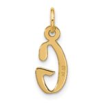10k Large Slanted Block Initial G Charm - Image 3