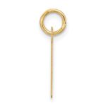 10k Large Slanted Block Initial L Charm - Image 2