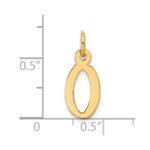 10k Large Slanted Block Initial O Charm - Image 4