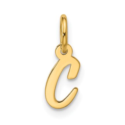 10k Small Script Initial C Charm