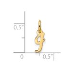 10k Small Script Initial I Charm - Image 4