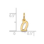 10k Small Script Initial Q Charm - Image 4