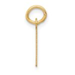 10k Small Slanted Block Initial E Charm - Image 2