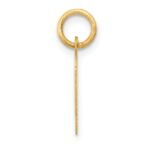 10k Small Slanted Block Initial H Charm - Image 2