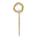 10K Small Fancy Script Initial F Charm - Image 2