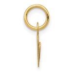 10K Small Fancy Script Initial V Charm - Image 2