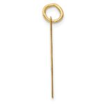 10k Large Fancy Script Letter I Initial Charm - Image 2