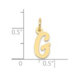 10k Small Script Initial G Charm - Image 3