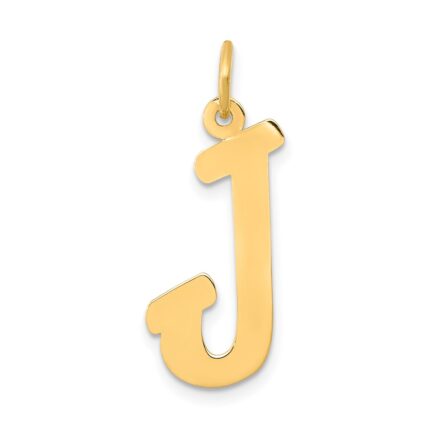 10k Small Script Initial J Charm
