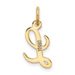 10k Small Script Initial L Charm - Image 4