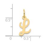 10k Small Script Initial L Charm - Image 3