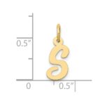 10k Small Script Initial S Charm - Image 3