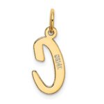 10K Medium Script Letter C Initial Charm - Image 3