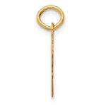 10K Medium Script Letter W Initial Charm - Image 2