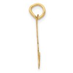 10k Large Script Letter H Initial Charm - Image 2