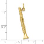 10k 3-D Clarinet Charm - Image 3