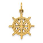 10k Ships Wheel Charm