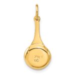 14k 3-D Frying Pan with White and Yellow Enameled Egg Charm - Image 3