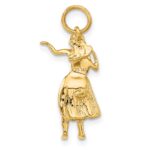 14k 3-D Hula Dancer Charm - Image 3