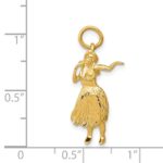 14k 3-D Hula Dancer Charm - Image 4