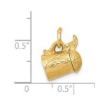 14k 3-D Beer Stein Lid Opens Charm - Image 3