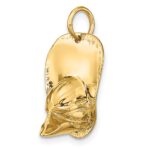 14k 3-D Large Firemans Helmet Charm - Image 5