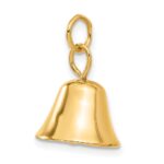 14k Moveable 3-D Wedding Bell Charm - Image 5