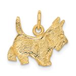 14k Ruby Eye Scottie Dog Charm - Image 3