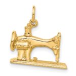 14K  3-D Antique Sewing Machine Charm - Image 3