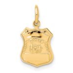 14k POLICE Badge Charm