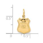 14k POLICE Badge Charm - Image 4