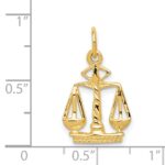 14k Scales Of Justice Charm - Image 4