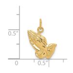 14k Praying Hands Charm - Image 4