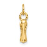 14K  3-D High Heel Stiletto Shoe Charm - Image 3