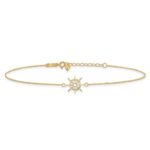 14k Ships Wheel Plus Extender - Total Anklet - Image 3