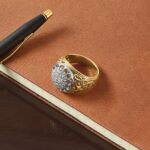 IBGoodman 14k Two-tone Men's Polished Filigree 1 Carat AA Quality Diamond Round Cluster Ring Mounting - Image 9